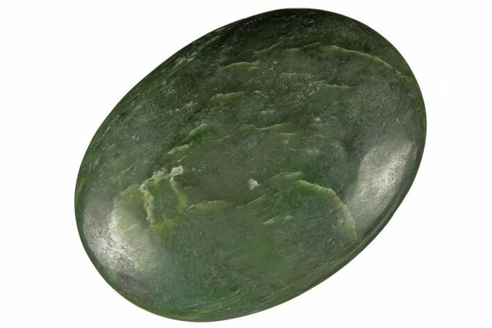 Polished Jade (Nephrite) Palm Stone - Afghanistan #187918